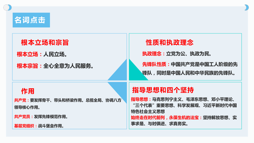 专题二  中国共产党的先进性 课件(共28张PPT)2024年高考政治一轮复习（新教材新高考）