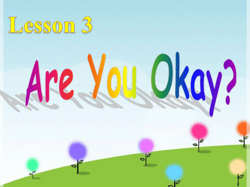 Unit 1 How Do You Feel Lesson 3 Are You Okay 课件