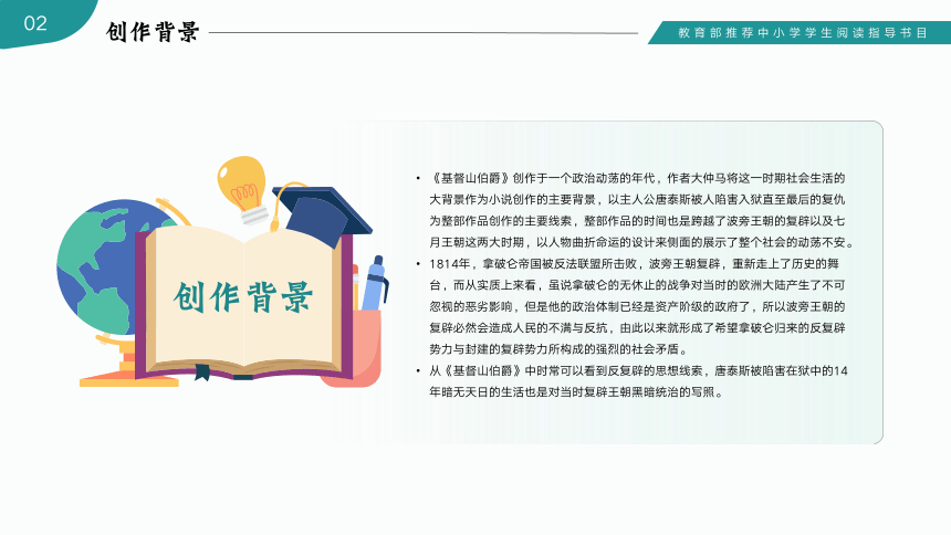 读书分享读书交流会《基督山伯爵》课件(共18张PPT)