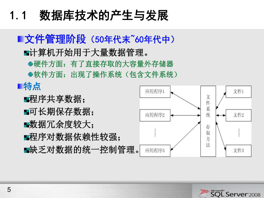 第1章 数据库技术概论 课件(共72张PPT)- 《网站数据库技术与应用（SQL Server 2008）》同步教学（水利水电版）