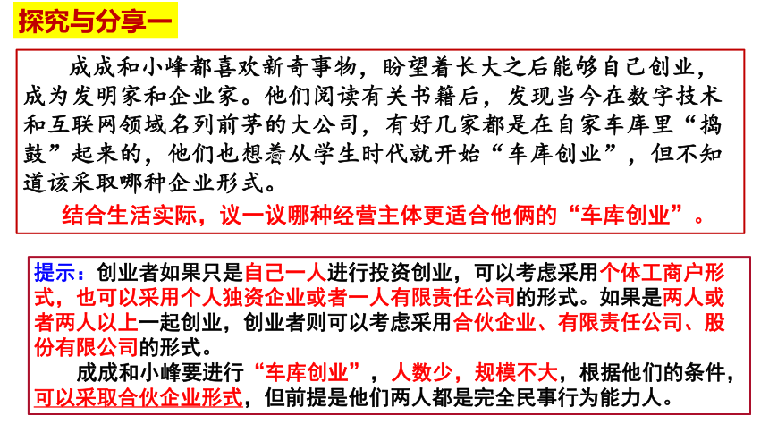 8.1 自主创业 公平竞争 课件(共40张PPT)-2023-2024学年高中政治统编版选择性必修二法律与生活