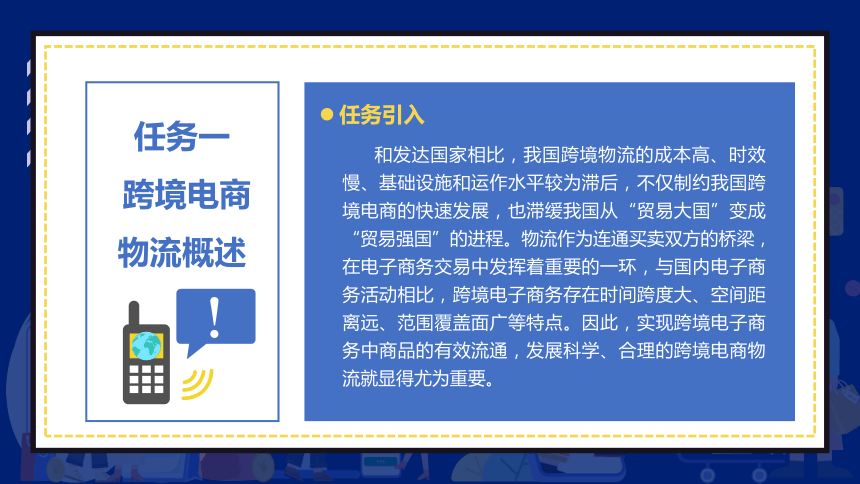 8.1跨境电商物流概述 课件(共27张PPT)- 《跨境电商：理论、操作与实务》同步教学（人民邮电版）