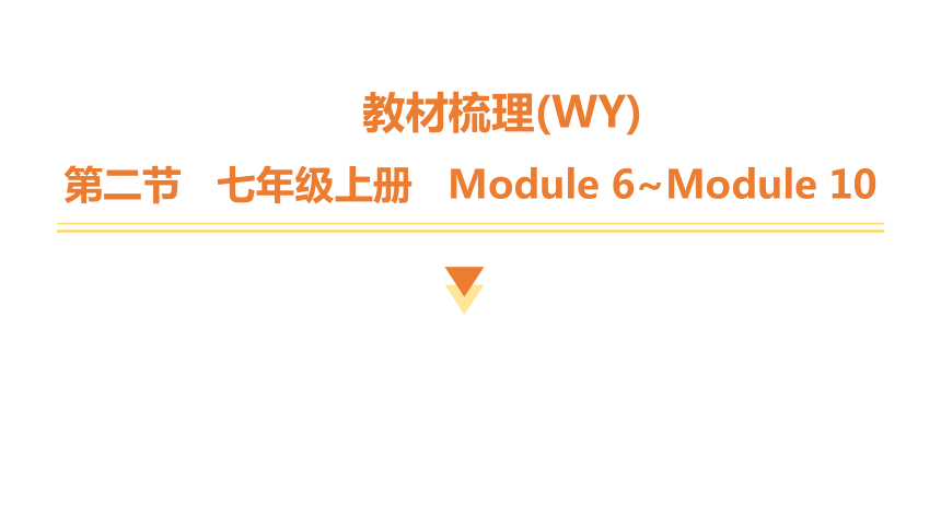2024中考一轮复习（英语外研版）：教材梳理七年级上册   Module 6~Module 10课件（共67张PPT)