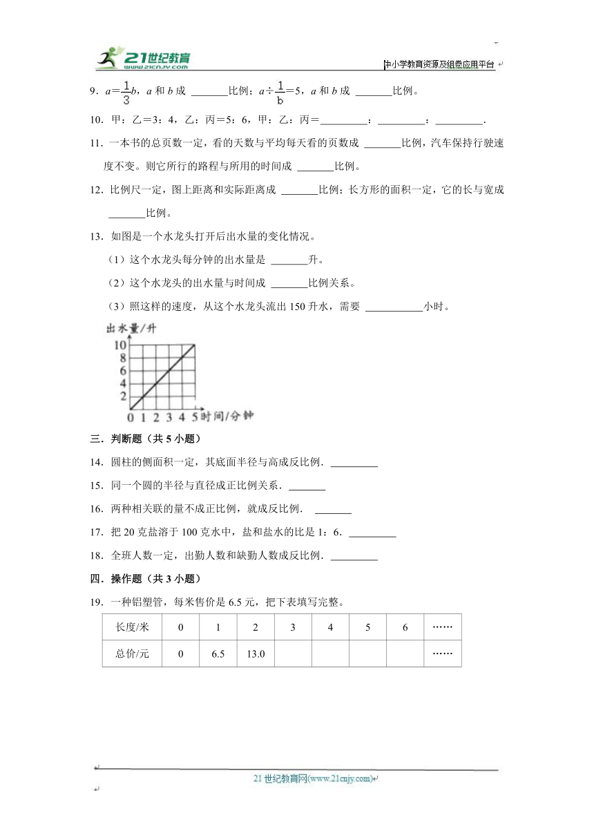 第4单元练习卷（单元测试）小学数学六年级下册 北师大版（培优篇）（含答案）