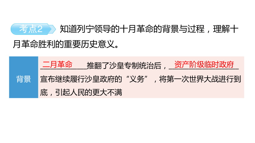 2024中考一轮复习：世界现代史：第一单元 第一次世界大战和战后初期的世界课件（79张PPT)