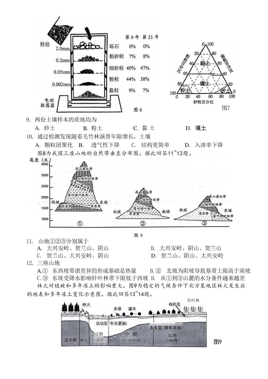 江苏省扬州市2023-2024学年高三上学期1月期末检测地理试题（ 含答案）