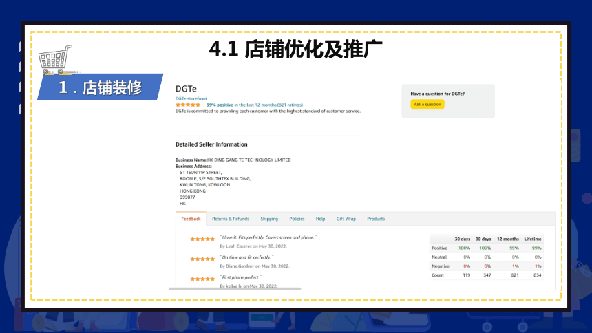 4.4店铺优化及推广（1） 课件(共22张PPT)- 《跨境电商：理论、操作与实务》同步教学（人民邮电版）