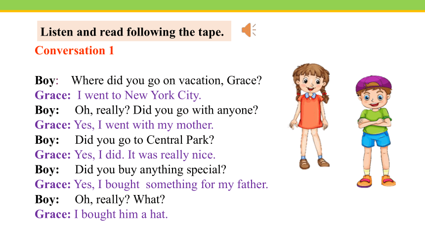 Unit 1 Where did you go on vacation？Section A (2a~2d) 课件(共23张PPT，内嵌音频)