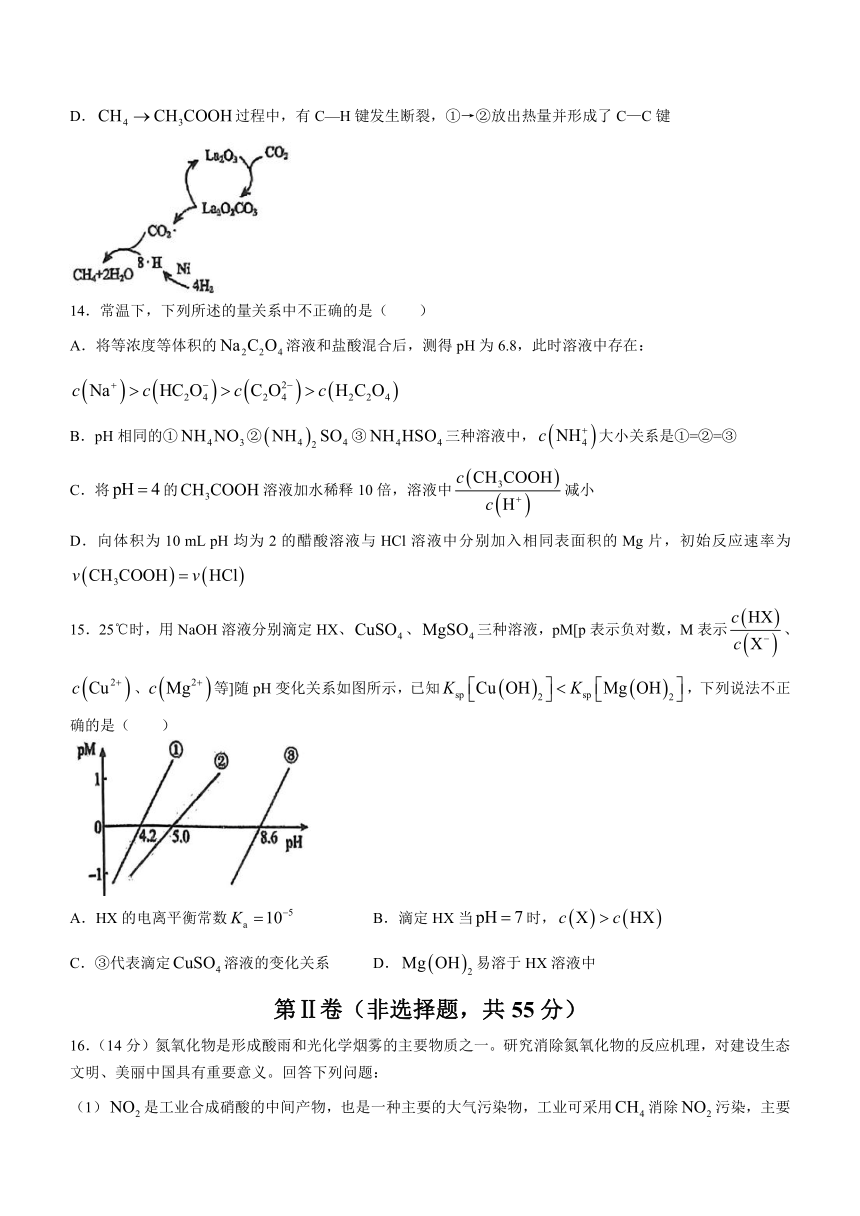 辽宁省六校协作体2023-2024学年高二上学期12月联考化学试题（含答案）