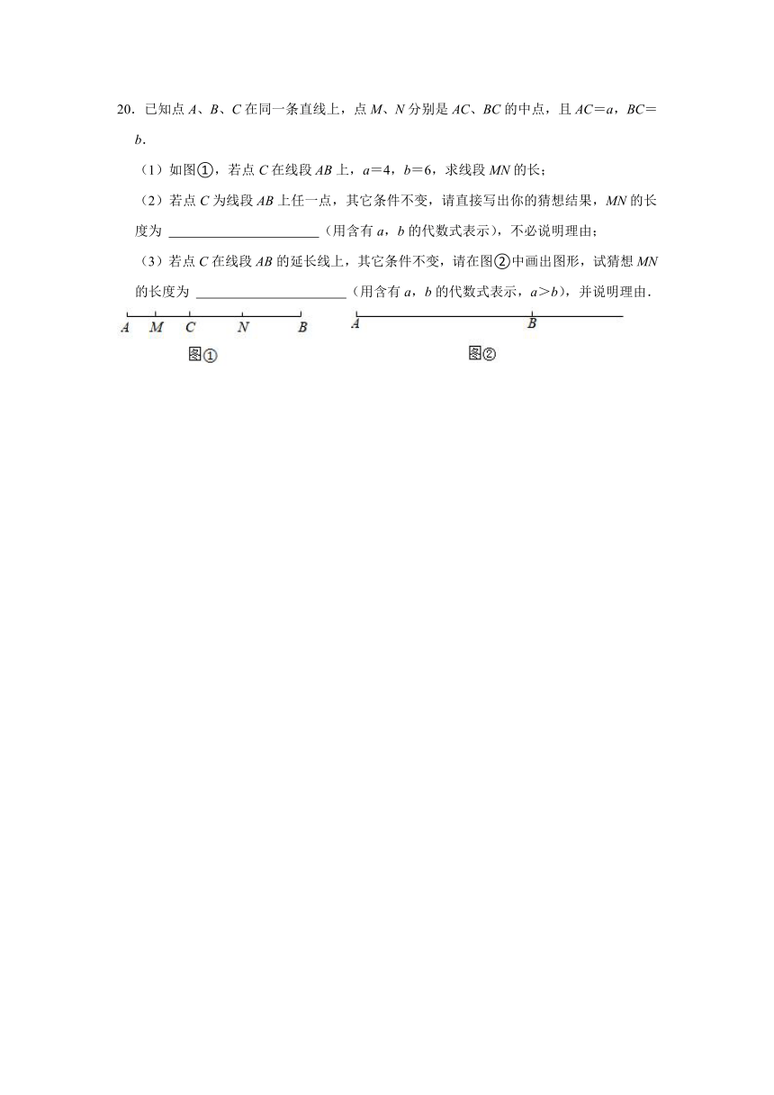 安徽省六安市2023-2024学年沪科版数学七年级上册期末综合卷（含解析）