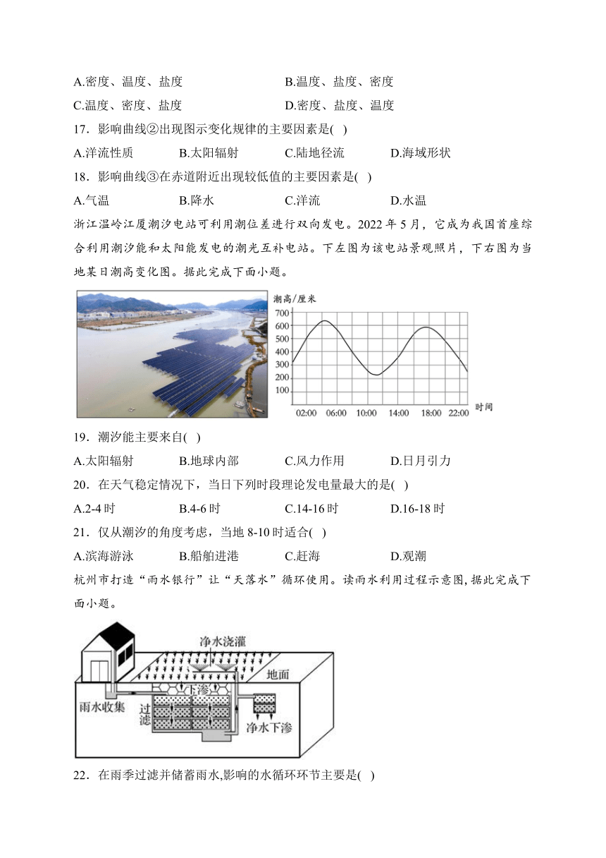 广东省珠海市实验中学、中山市实验中学2022-2023学年高一上学期12月联考地理试卷(解析版)