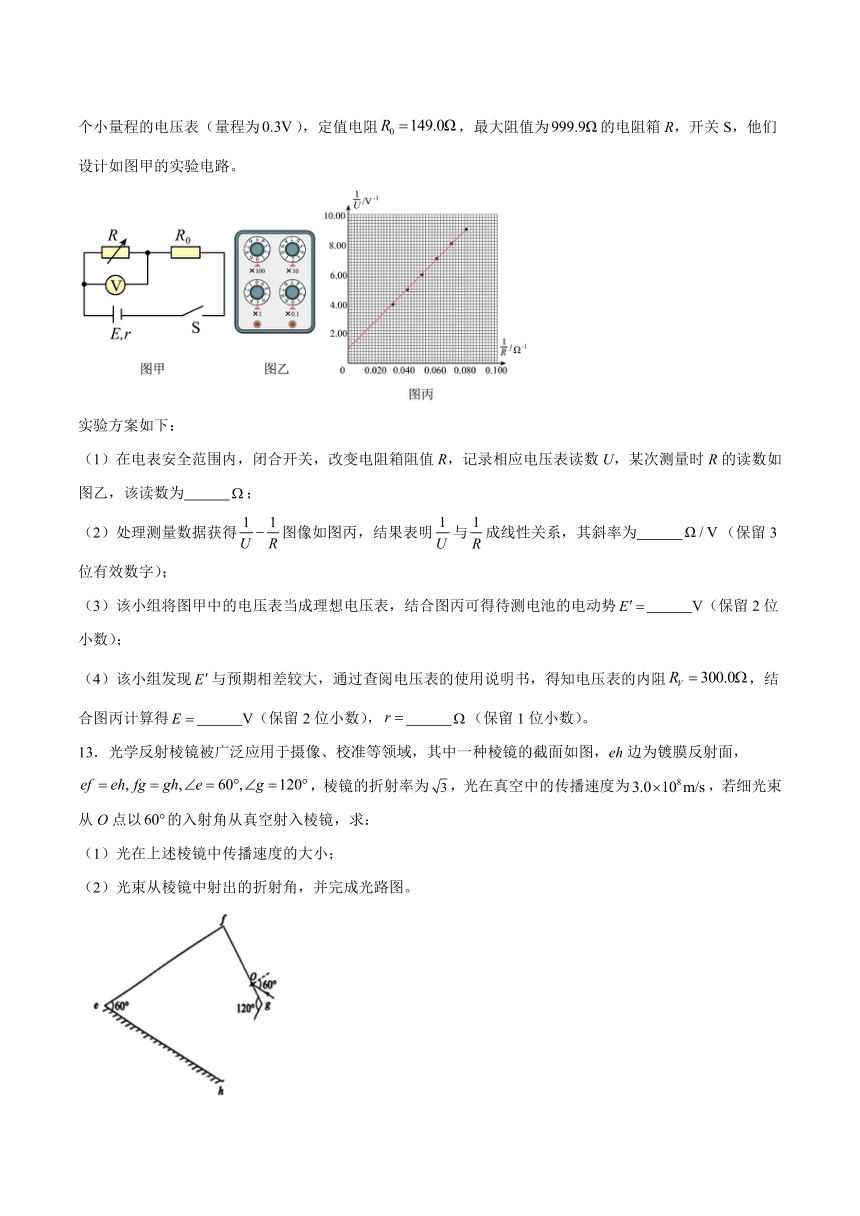 广西联考2024届高三新高考适应性测试物理试卷（含答案）