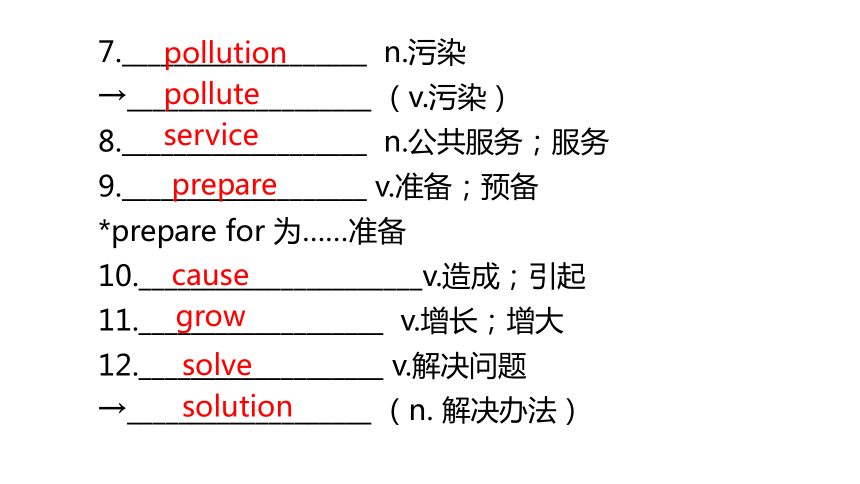 2024中考一轮复习（英语外研版）：教材梳理八年级上册   Module 7~Module 9课件（43张PPT)