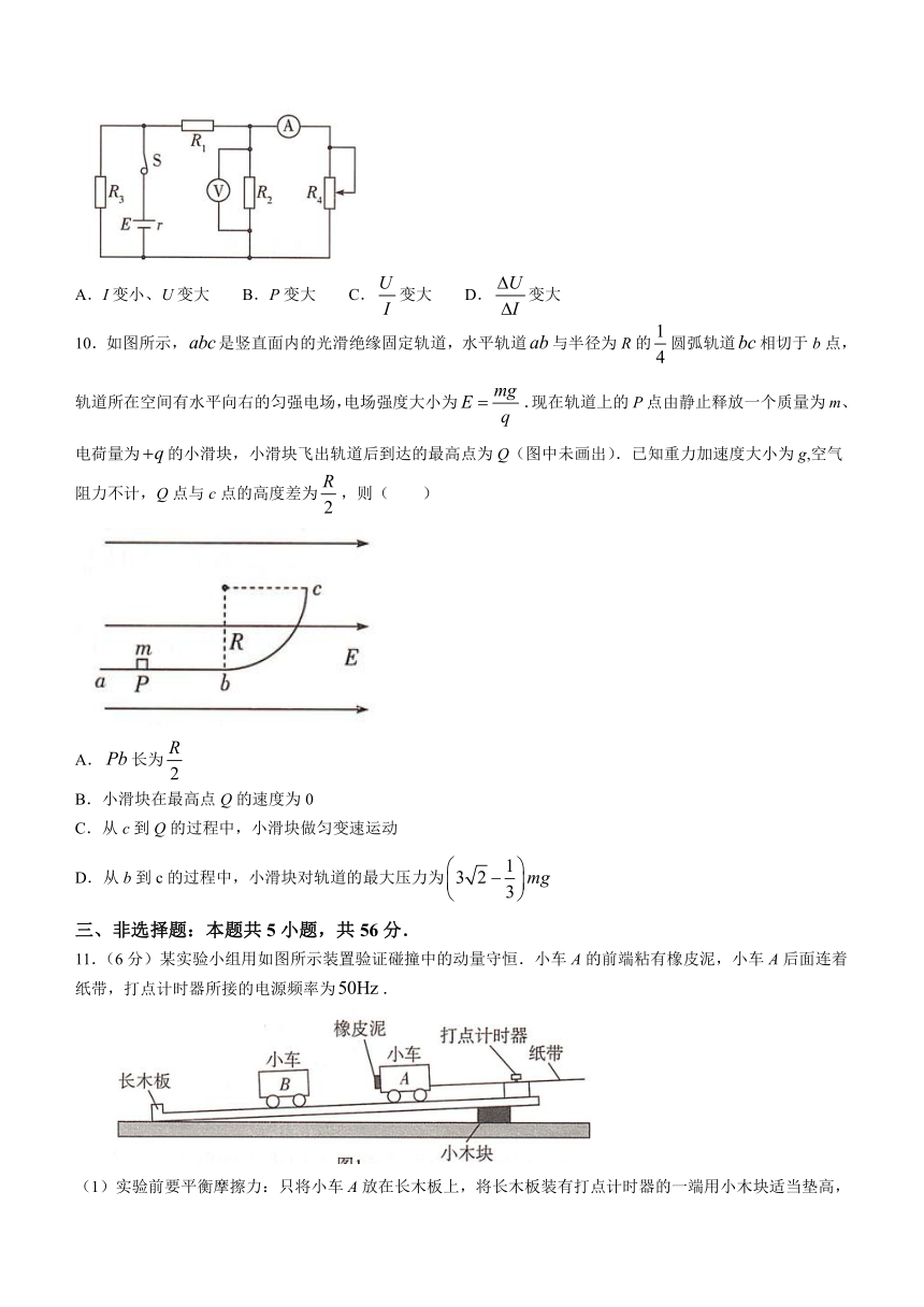 湖南省衡阳市衡阳县2023-2024学年高二上学期1月期末考试物理试题（含答案）