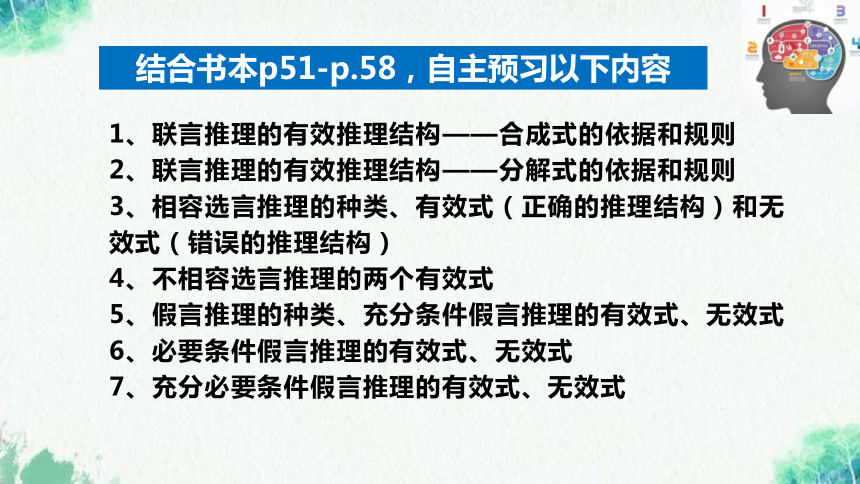 【核心素养目标】高中政治选择性必修三《逻辑与思维》  6.1  推理与演绎推理概述课件(共36张PPT)高中政治选择性必修三《逻辑与思维》6.3  复合判断的演绎推理(50张PPT)