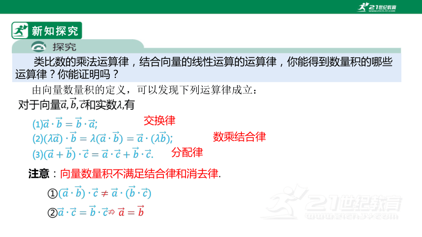 第六章      6.2.4  向量的数量积（第二课时）  课件(共20张PPT)