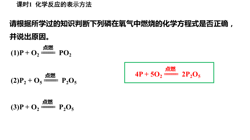 4.3.1化学反应的表示方法课件(共24张PPT)2023-2024学年度沪教版化学九年级上册