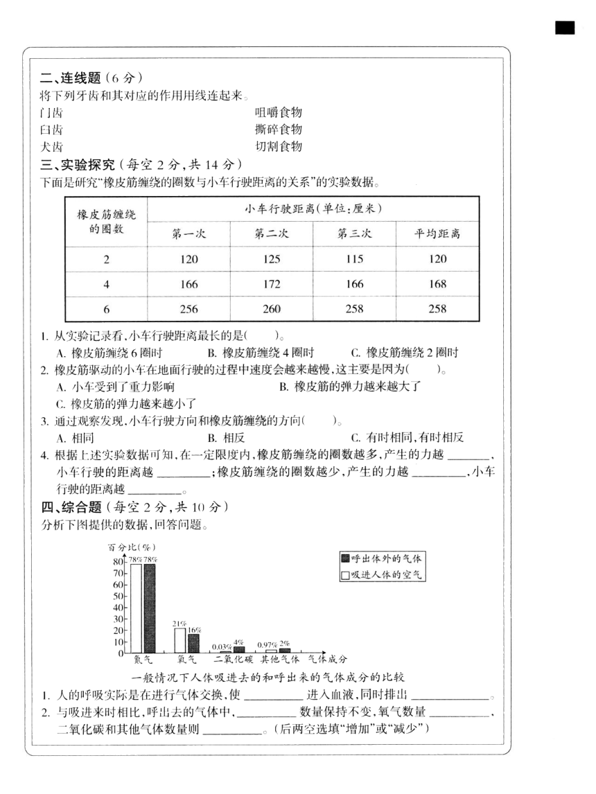 山西省晋城市2023-2024学年四年级上学期期末学业水平调研综合（道德与法治 科学）试题（PDF版，含答案）