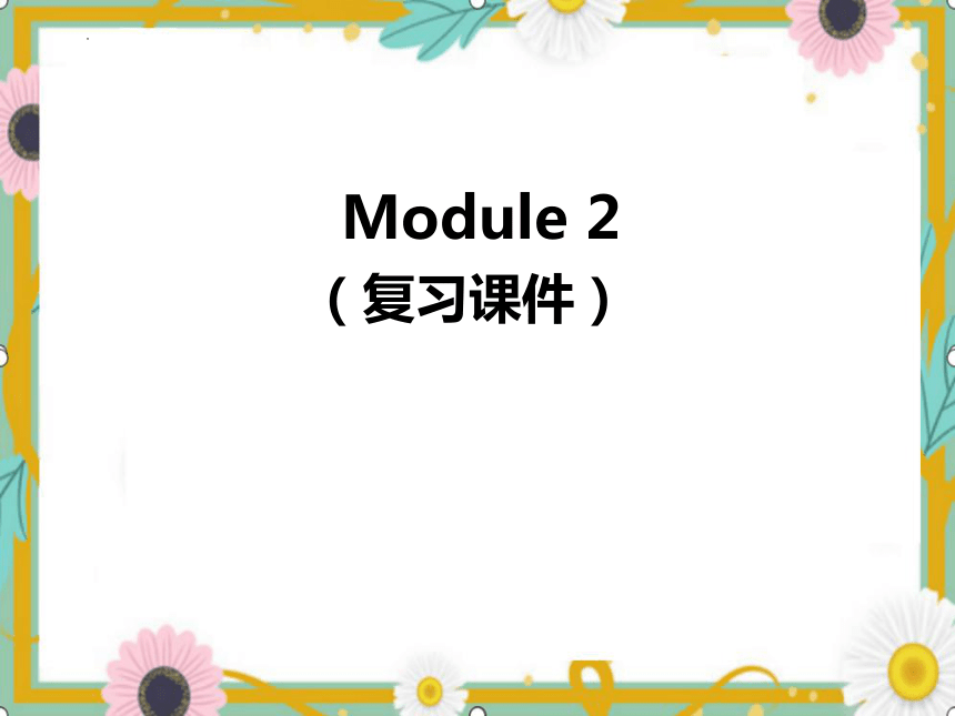 Module2（复习课件）（46张PPT）-2023-2024学年六年级英语上册期末核心考点集训（外研版三起）