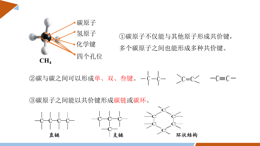7.1 课时1 有机化合物中碳原子的成键特点 烷烃的结构  课件 （共25张ppt）2023-2024学年高一化学人教版（2019）必修2