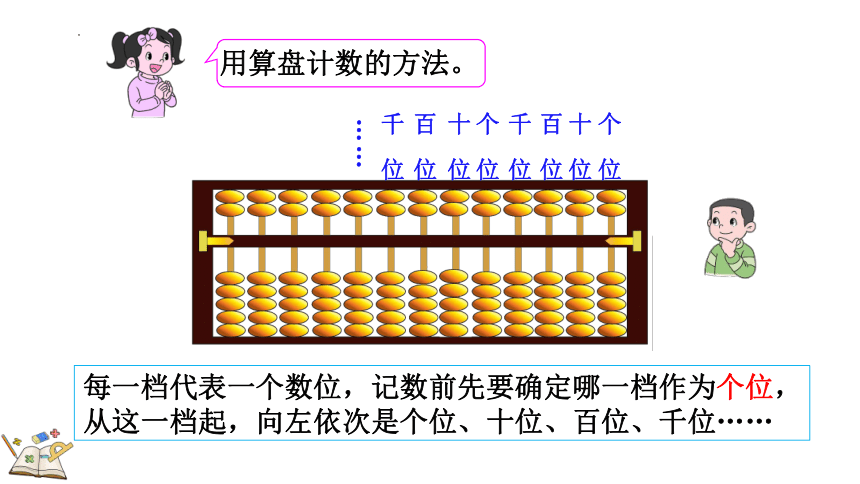 二年级下册人教版数学7.3 认识整百数，算盘和用算盘记数（课件）(共23张PPT)