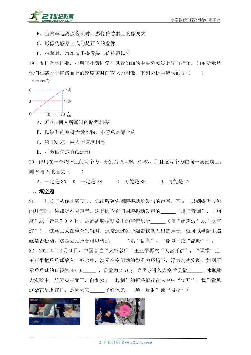 【高分攻略】八年级上学期物理期末考试高分提升卷5（沪教版）含解析