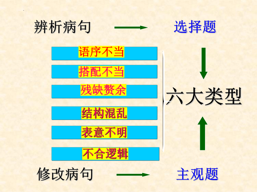 2024届高考语文复习：辨析并修改病句课件(共132张PPT)