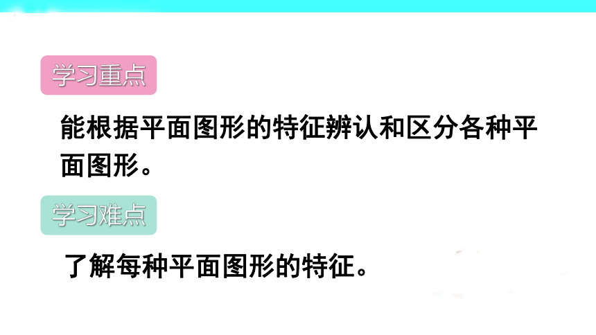 人教版小学一年级数学下 1 认识图形（二）第1课时 认识平面图形  (共19张PPT)