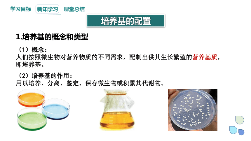 1.2 课时1 微生物的基本培养技术  课件(共30张PPT) 2023-2024学年高二生物人教版（2019）选择性必修3