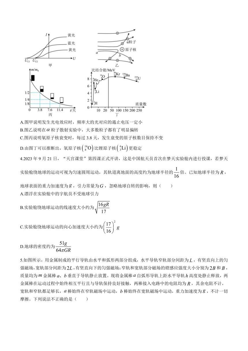 湖南省长沙市长郡名校2023-2024学年高三上学期期末适应性考物理试题（解析版）