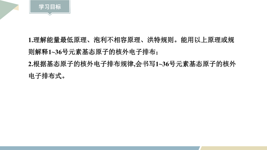 1.2.1 基态原子的核外电子排布 课件(共18张PPT) 2023-2024学年高二化学鲁科版（2019）选择性必修2