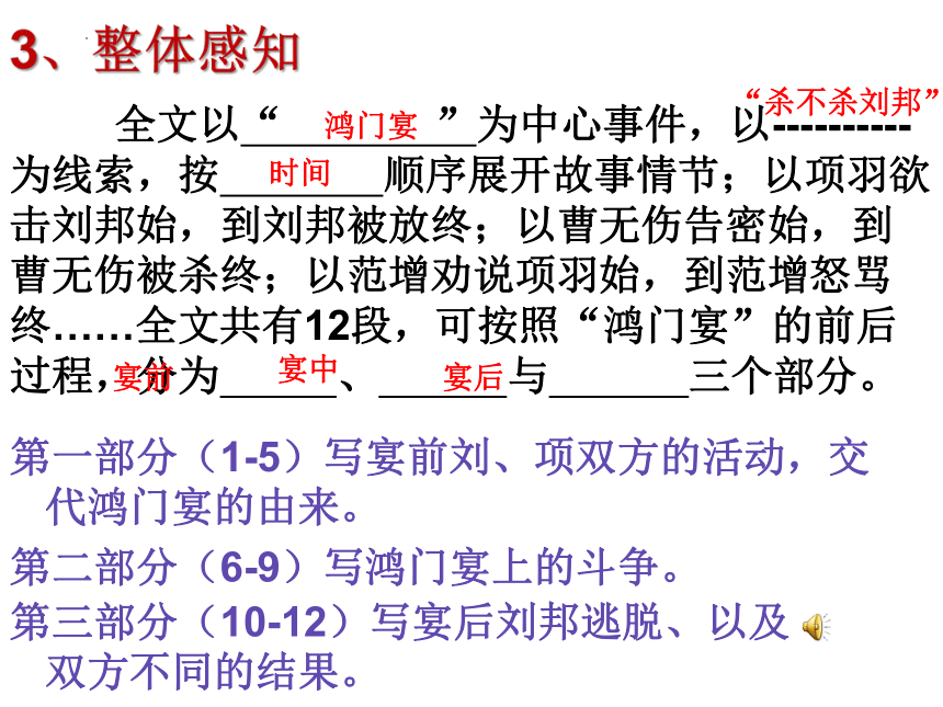 高中语文统编版必修下册3《鸿门宴》课件（共88张ppt）