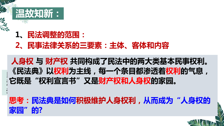 1.2 积极维护人身权利 课件(共25张PPT)-2023-2024学年高中政治统编版选择性必修二法律与生活