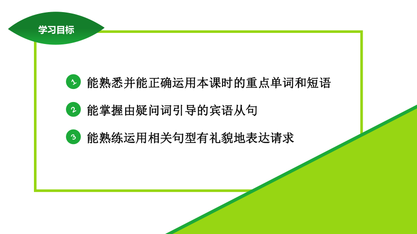 Unit 3  Could you please tell me where the restrooms are?  Section A (3a~4c)课件（40张PPT）