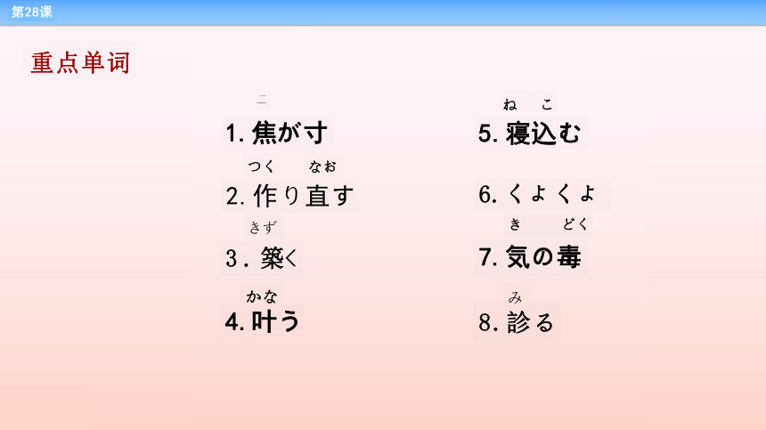 第28课 病院 课件-2022-2023学年高中新版标准日语中级下册（67张）