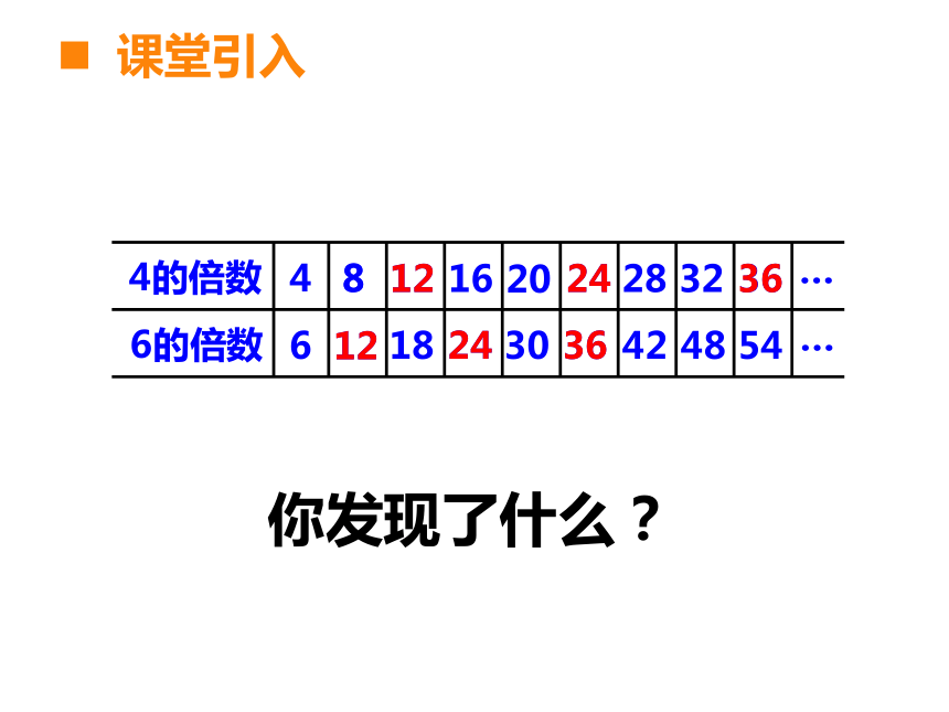 西师大版小学五年级数学下 1 公因数、公倍数 课件