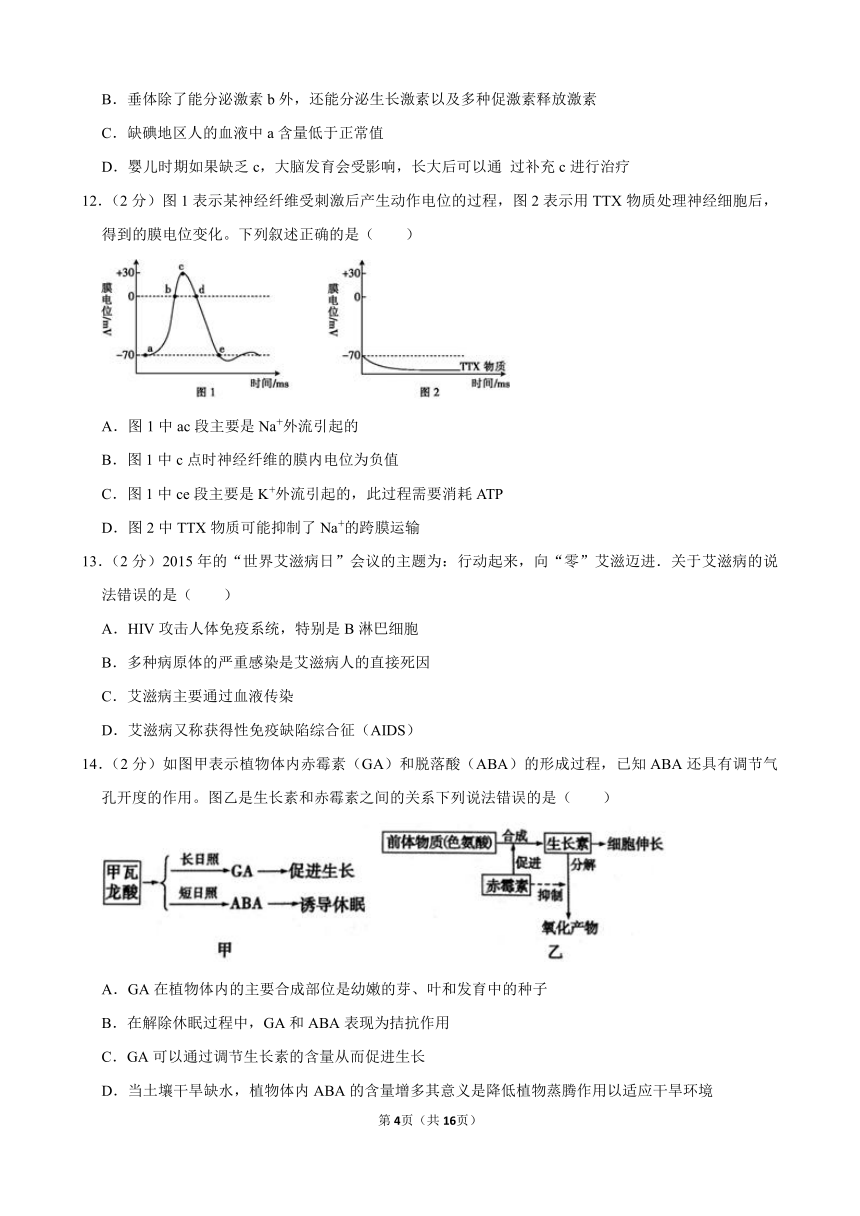 2023-2024学年浙江省绍兴市上虞区高二（上）期末生物模拟试卷（含解析）