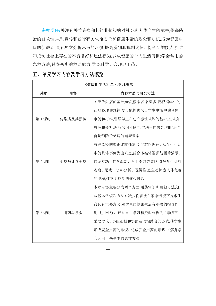 【核心素养目标】8.1.1 传染病及其预防教案人教版八年级下册