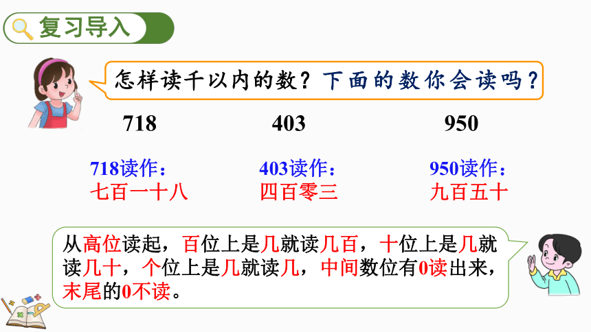 二年级下册数学人教版7.7 万以内数的读法课件(共19张PPT)