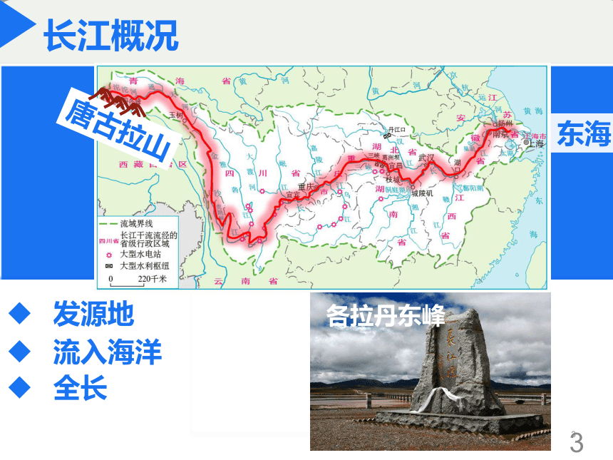 3.4 中国的河流与湖泊（第3课时）长江 课件( 25张PPT)   地理七年级上册 中图版
