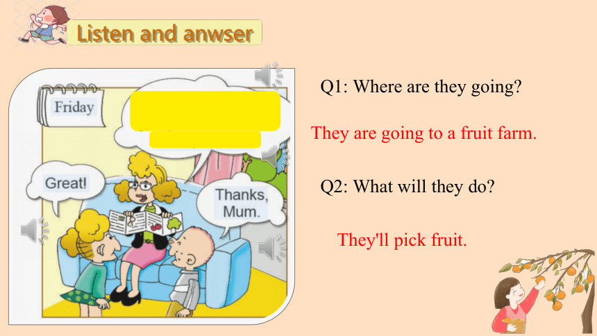 Module 4  Unit 1 We'll pick fruit. 课件(共23张PPT)