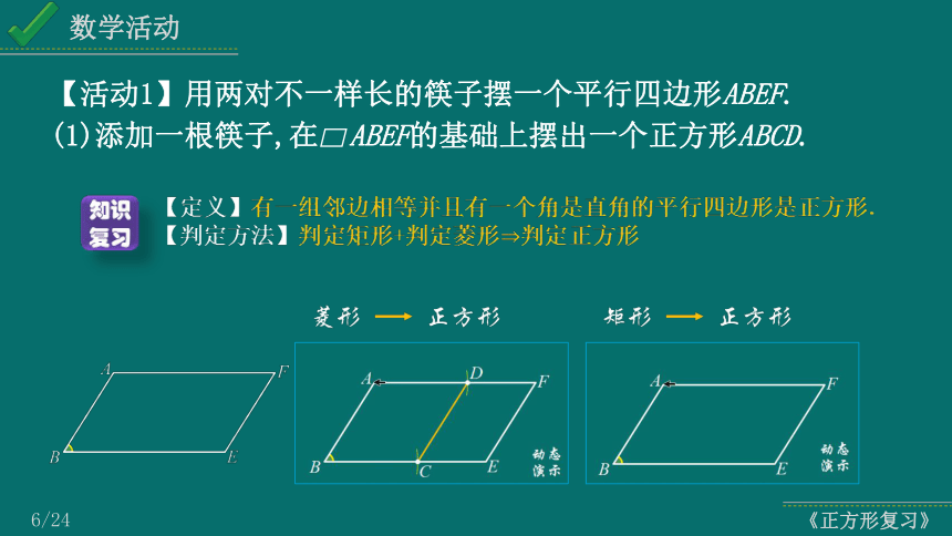 2024中考数学试题研究专题《正方形复习课》 教学课件(共23张PPT)