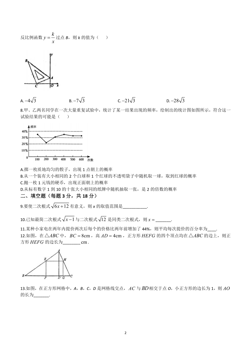 2024年吉林省长春市重点学校中考数学模拟预测试题(无答案)