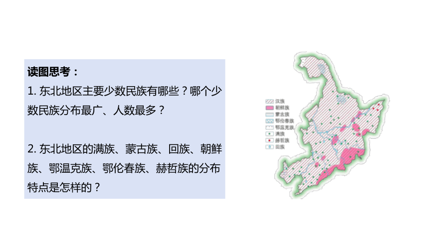 6.2 东北地区的人口与城市分布课件(25张PPT)湘教版地理八年级下册