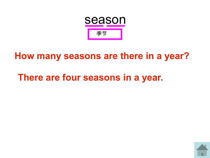 Unit One Seasons and weather (Words 1 & Target)