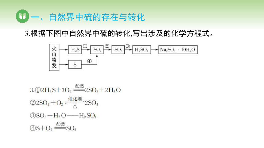 5.1.3 不同价态含硫物质的转化课件(共32张PPT) 人教版（2019）必修第二册