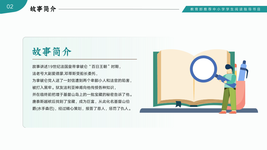 读书分享读书交流会《基督山伯爵》课件(共18张PPT)