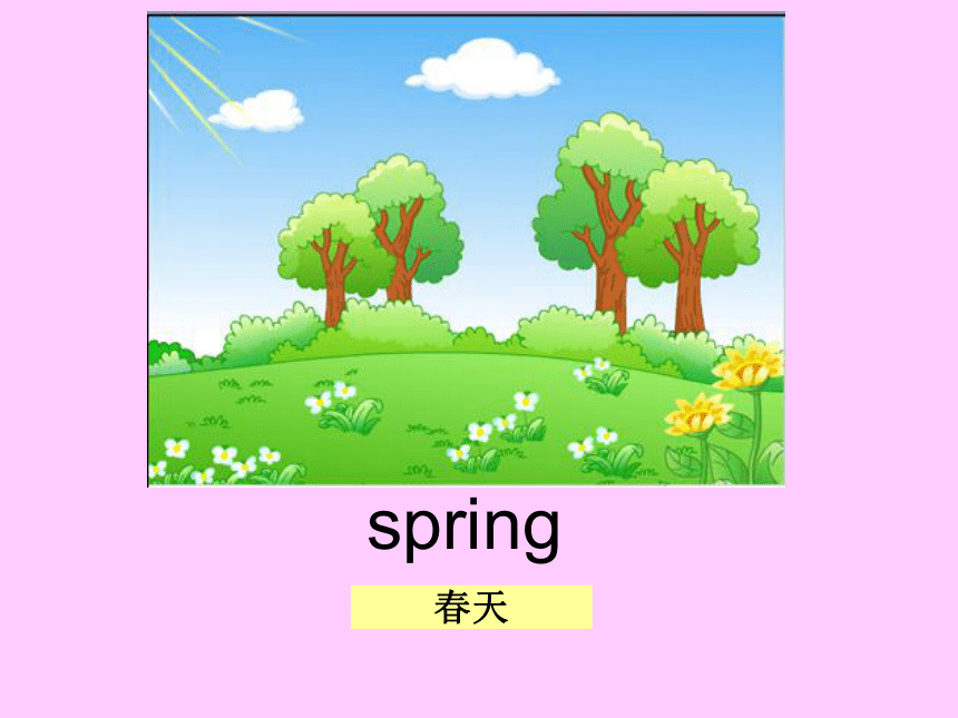 Unit One Seasons and weather (Words 1 & Target)