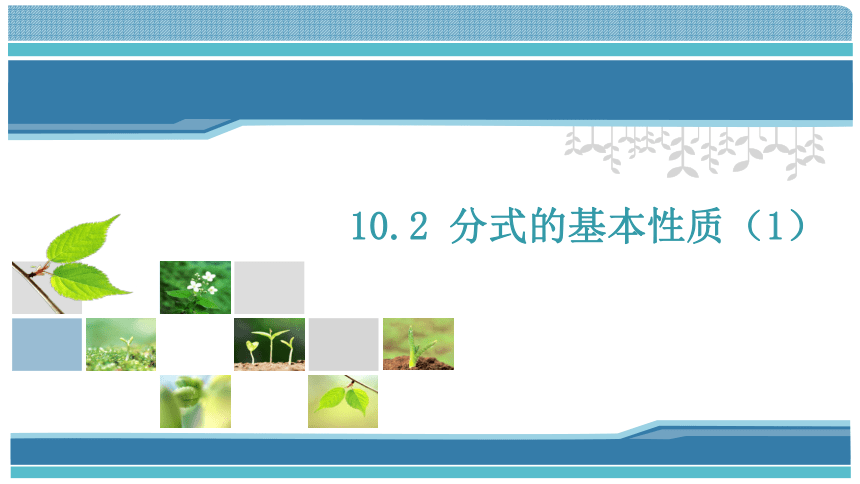 苏科版八年级下册 10.2 分式的基本性质（1） 课件（14张）