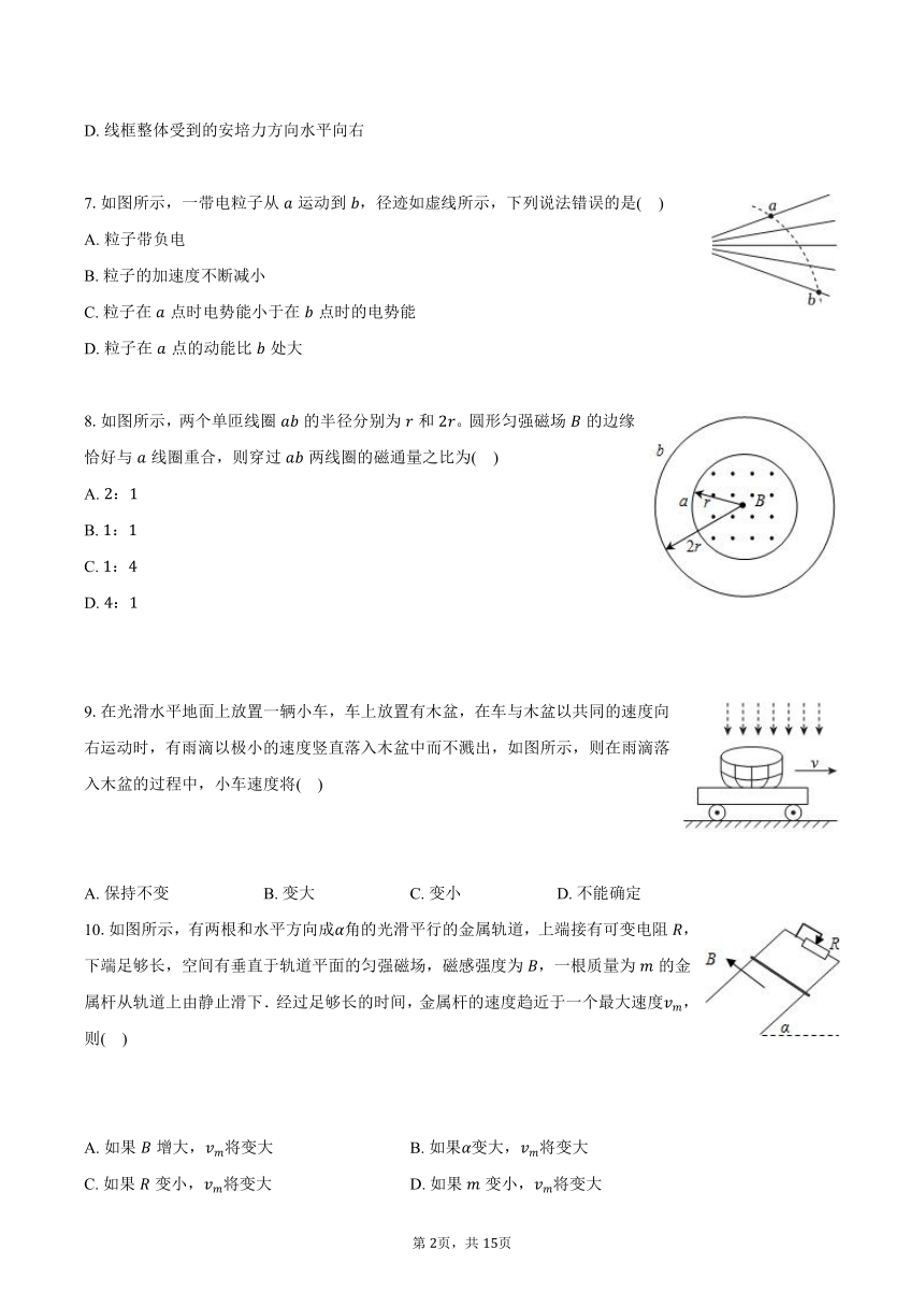 2023-2024学年上海市松江重点中学高二（上）期末物理试卷（含解析）